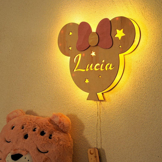 Lampada in legno personalizzabile