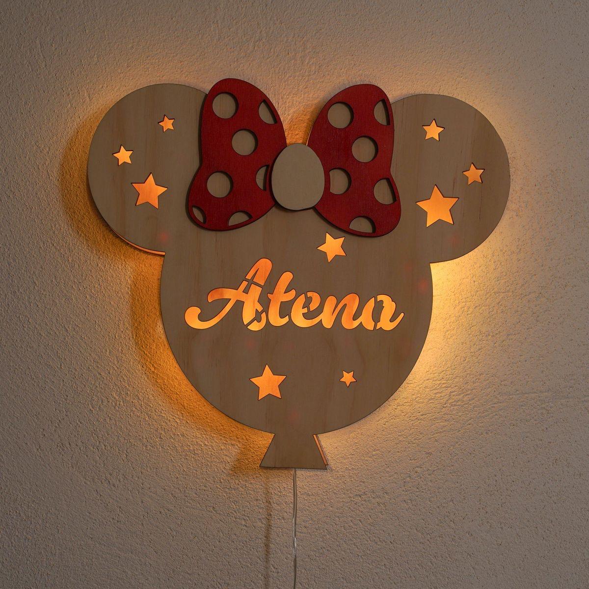 Lampada in legno personalizzabile