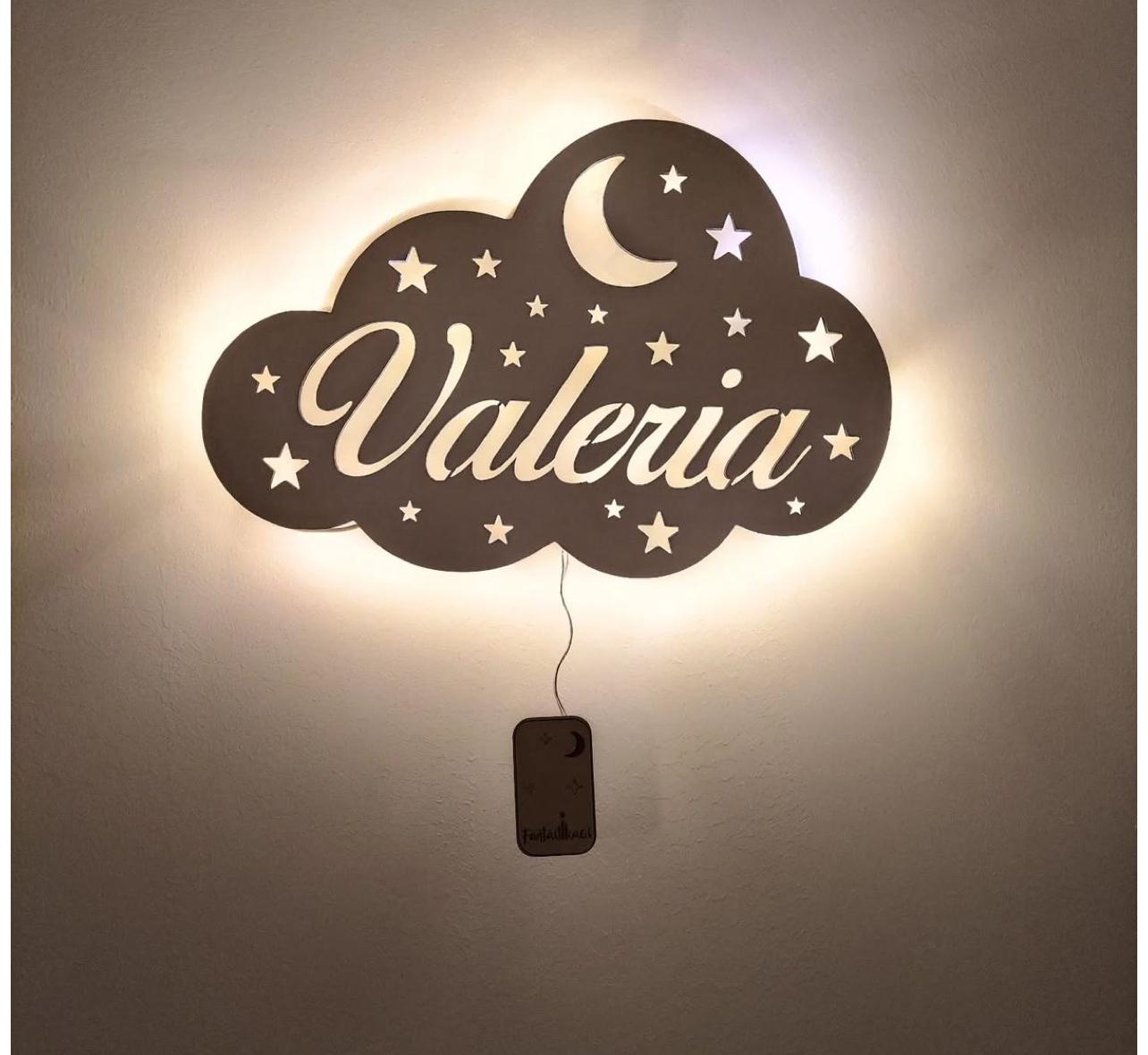 Lampada in legno personalizzabile