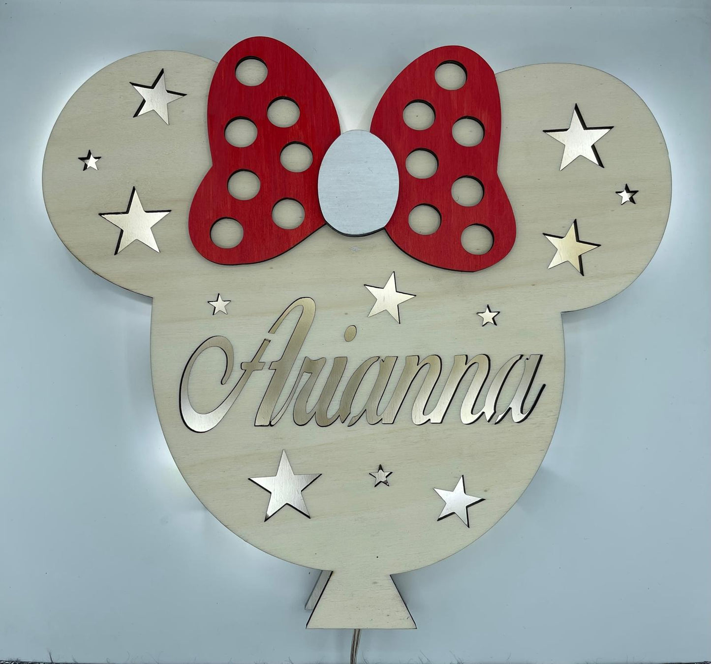 Lampada in legno personalizzabile