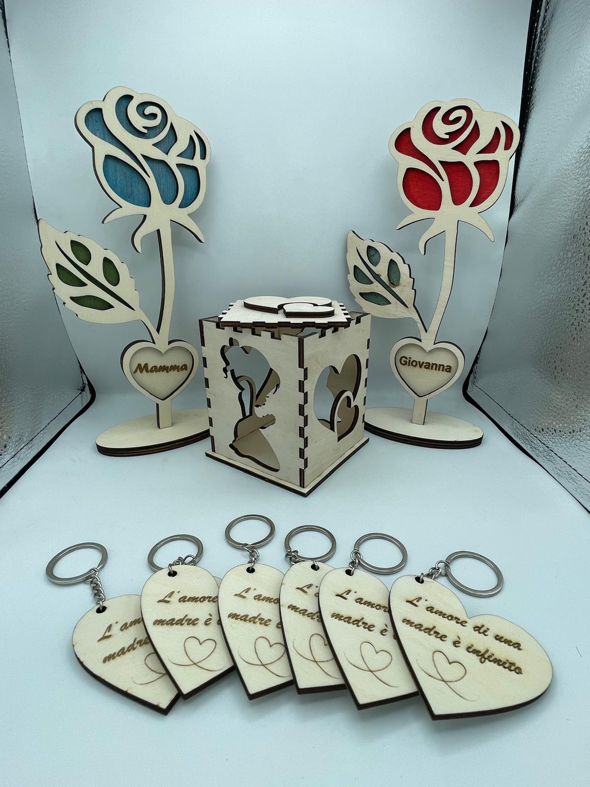 Rosa in legno Personalizzabile