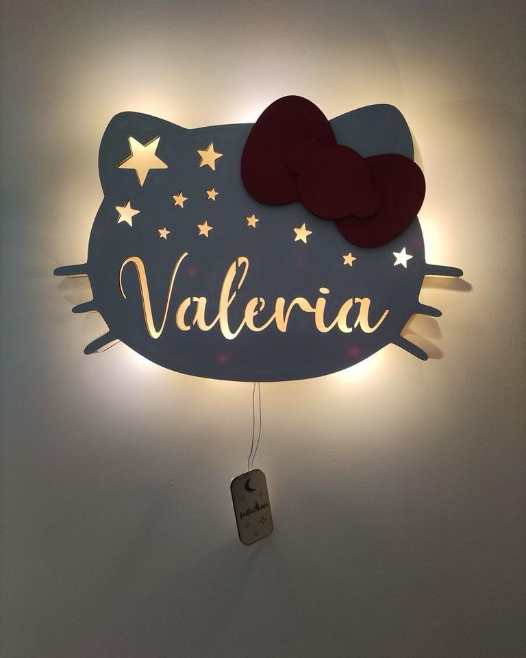 Lampada in legno personalizzabile