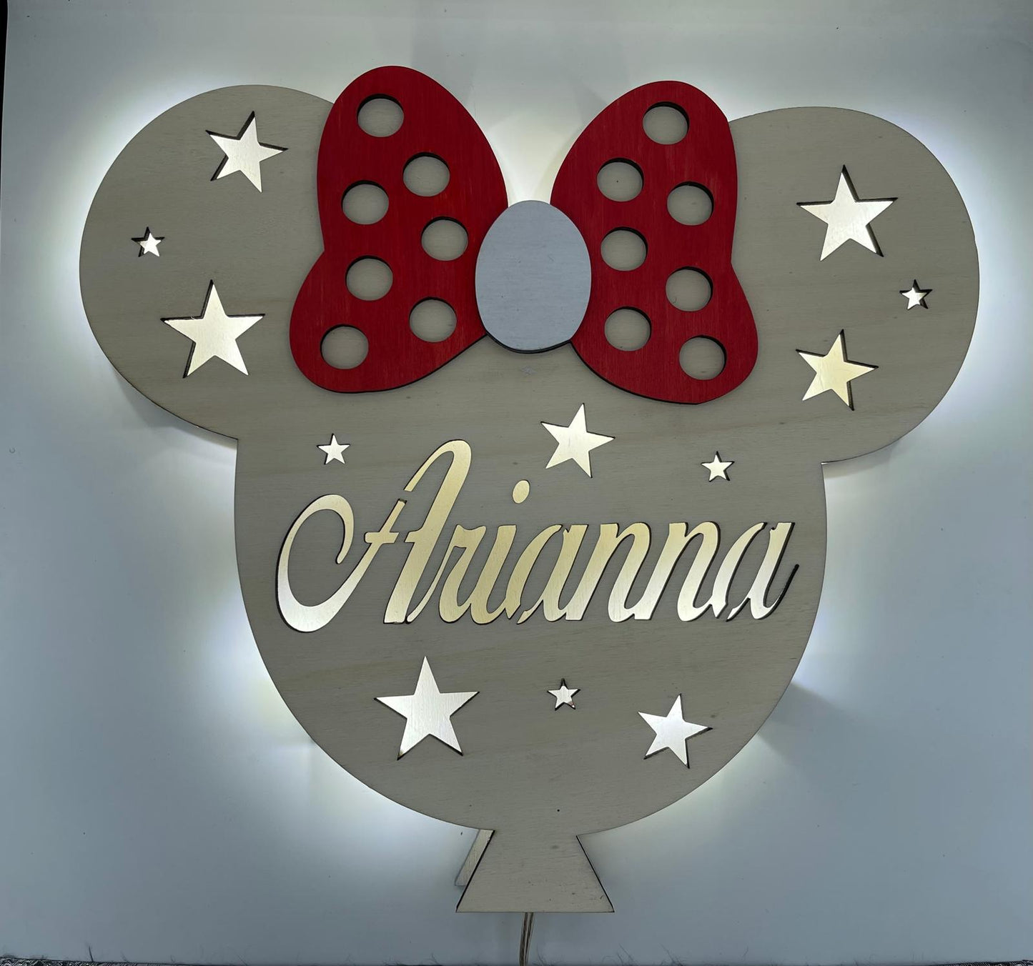 Lampada in legno personalizzabile