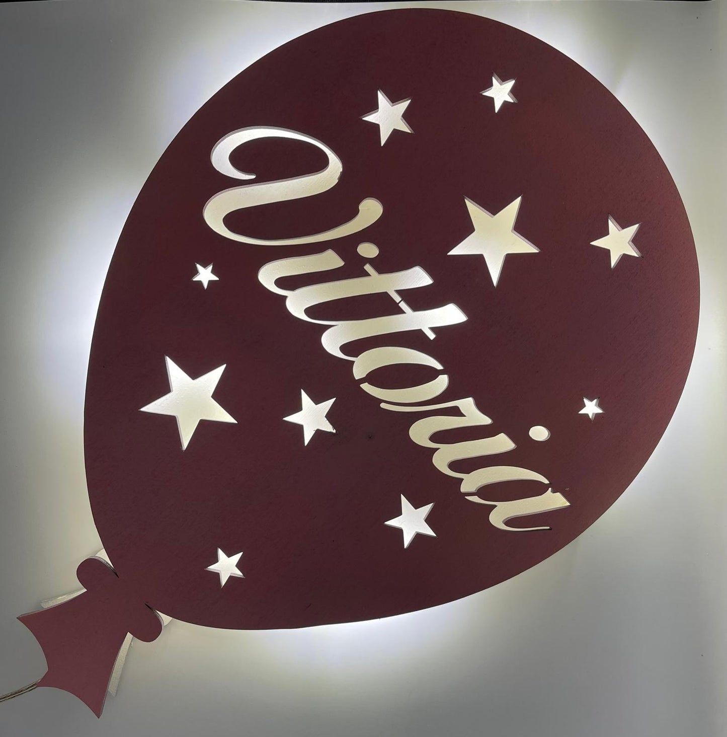 Lampada in legno personalizzabile