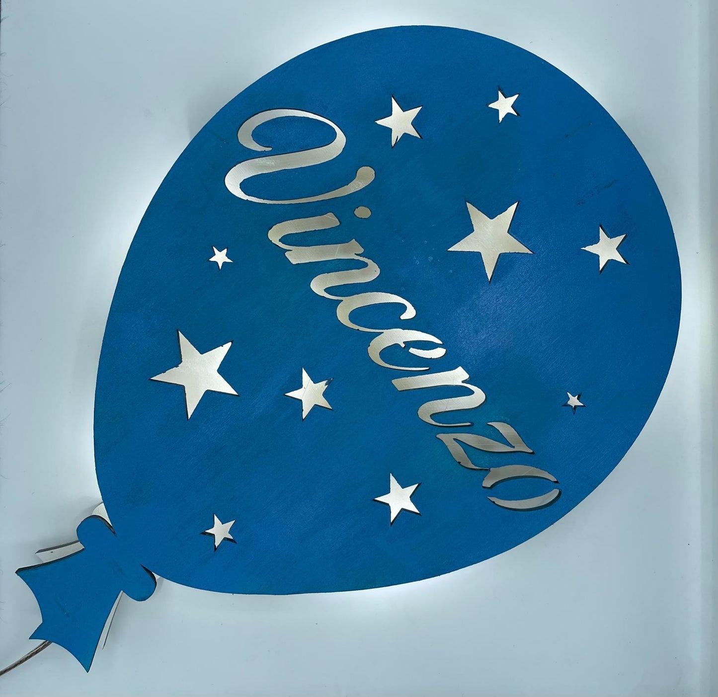 Lampada in legno personalizzabile